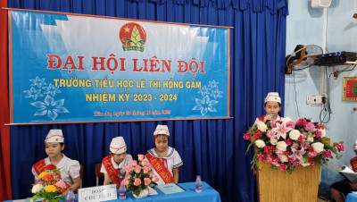 Liên đội Lê Thị Hồng Gấm đã tổ chức thành công Đại hội Liên đội năm học 2023 - 2024