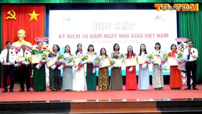 Chào mừng 40 năm Ngày nhà giáo Việt Nam Nhà trường đạt  được các thành tích xuất sắ trong năm học 2021 -2022