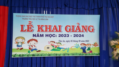 Trường Tiểu học Lê Thị Hồng Gấm khai giảng năm học 2023 - 2024