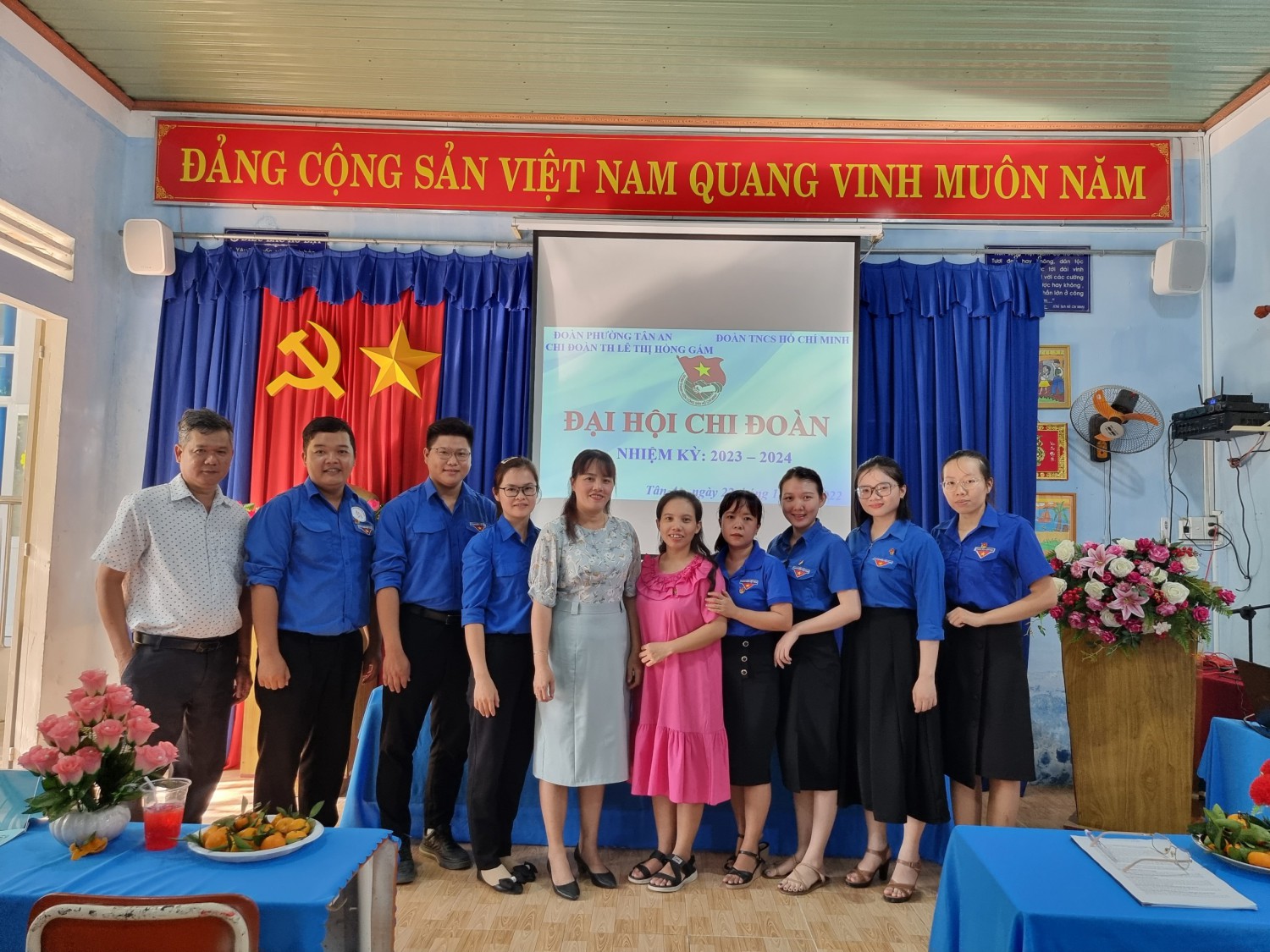 Đại hội Chi Đoàn trường Tiểu học Lê Thị Hồng Gấm năm học 2022 - 2023